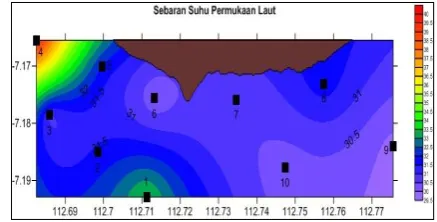 Gambar 4. Sebaran SPL 30 September 2013. 