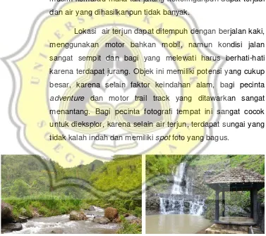 Gambar 3.1  Objek Wisata Air Terjun Watu Sirap Grenjengan di Agrowisata Jollong Sumber : Dokumen Pribadi (2017)  