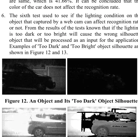 Figure 12. An Object and Its 'Too Dark' Object Silhouette
