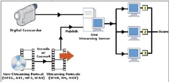 Gambar 1: Proses video streaming  Sumber: Desk Share Website. Understanding 