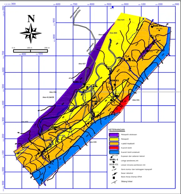 Gambar 3. Peta Geologi Sektor Sarana  (3) Hasil 