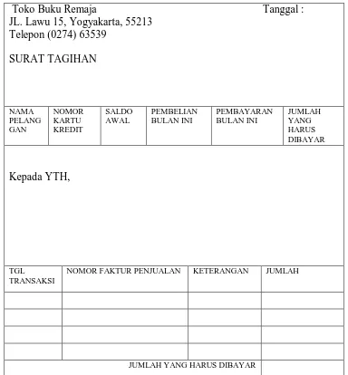 Gambar 2.2 Surat Tagihan  