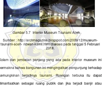Gambar 5.7  Interior Museum Tsunami Aceh 
