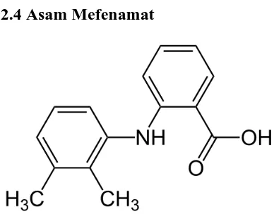 Gambar 1. Struktur Asam Mefenamat 