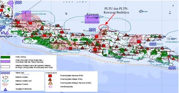Gambar 1.  Pola Pemanfaatan Ruang Nasional Untuk Pulau Jawa  [9]   