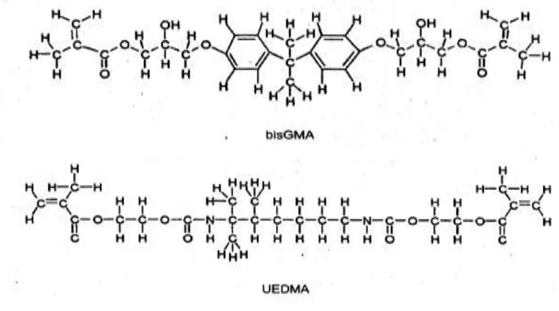 Gambar 1. Resin Bis-GMA  dan UEDMA.1 