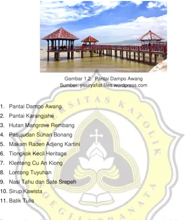Gambar 1.2.  Pantai Dampo Awang 