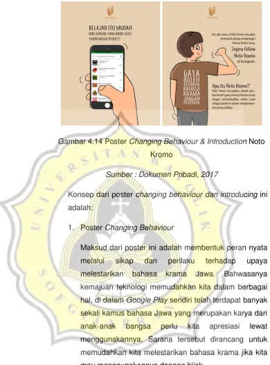 Gambar 4.14 Poster Changing Behaviour & Introduction Noto 
