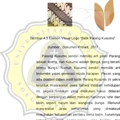Gambar 4.3 Elemen Visual Logo “Batik Parang Kusumo” 