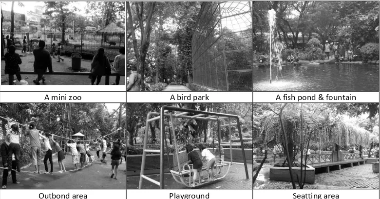 Figure 2. Flora Park is equipped with various facilities such as a mini zoo, and a bird park 