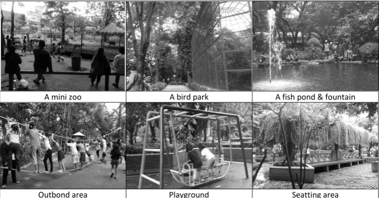 Figure 2. Flora Park is equipped with various facilities such as a mini zoo, and a bird park 