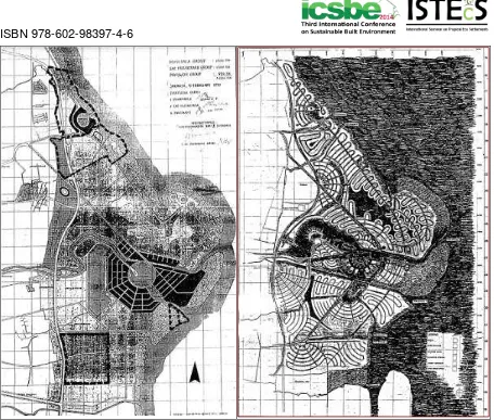 Figure 2. The conceptual Master Plan of the East Coast of Surabaya designed by Paul M
