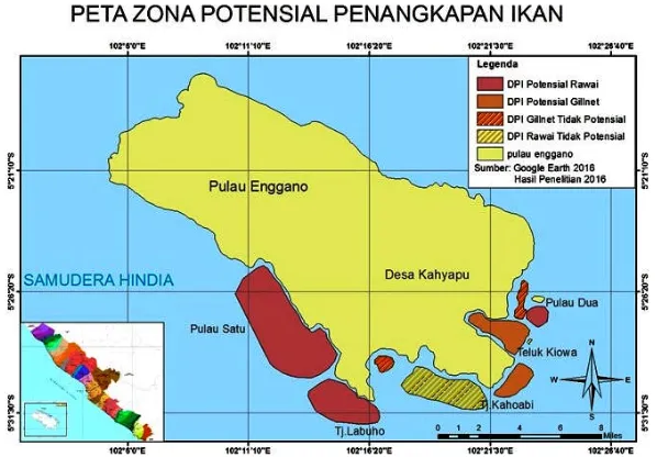 Tabel 3.Struktur ukuran ikan yang dominan tertangkap di Perairan EngganoTable 3.The Structure of the dominant size of catch in Enggano Island waters