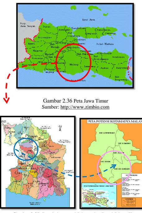 Gambar 2.36  Peta Jawa Timur  Sumber: http://www.zimbio.com