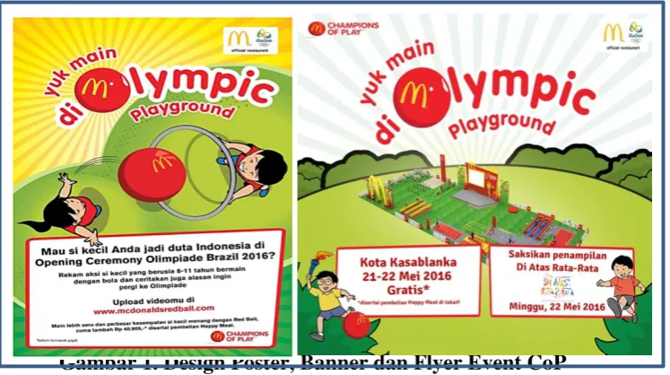 Gambar 1. Design Poster, Banner dan Flyer Event CoP 