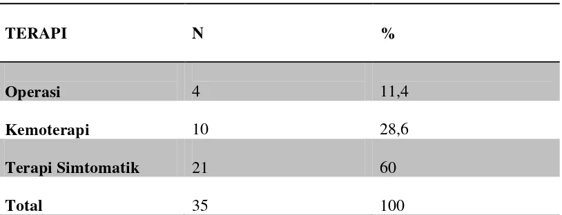 Tabel 5.5. Karakteristik Sampel Berdasarkan Terapi 