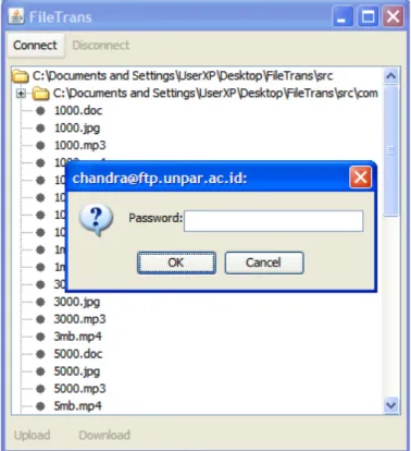 Gambar 3.4 User memasukan password  