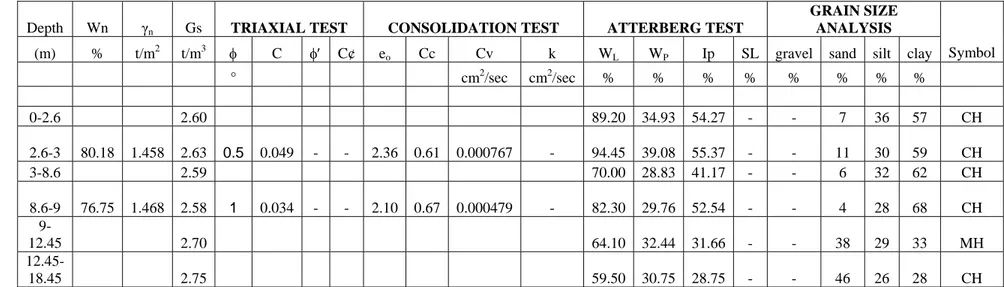 Tabel 3.3. Analisa Hasil Test Percobaan di Laboratorium Titik BH 3 . 