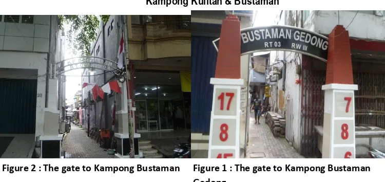 Figure 2 : The gate to Kampong Bustaman 