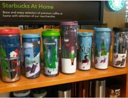 Gambar 5. Halaman Website Starbucks tentang Merc-handise  