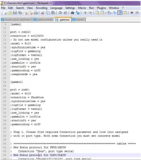 Gambar 4.3 Konfigurasi File Smsdrc 