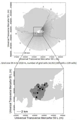 Figure 3: Wind rose and class frequency distribution at Ekas Bay Model from Egbert and Erofeeva  (2002) NCEP wind data in 2005- 2009 