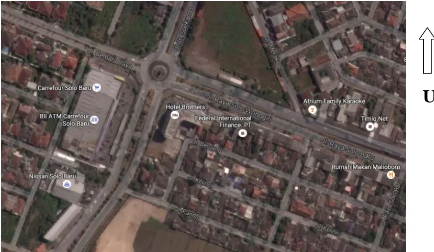 Gambar 1.1 Lokasi Proyek Sumber: Google Maps, 2016. 
