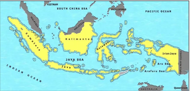 Gambar 1. Peta Batas Wilayah Indonesia Berdasarkan TZMKO 1939