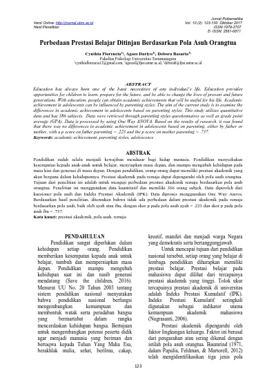 Top PDF Perbedaan Tingkat Pola Asuh Orangtua Dari Anak Autisme ...