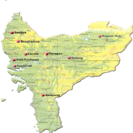 Gambar 5. Peta Kalimantan Barat