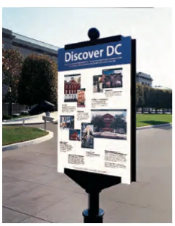 Gambar 2.7. Discover DC interpretive sign    (Signage and Wayfinding Design, 2015) 