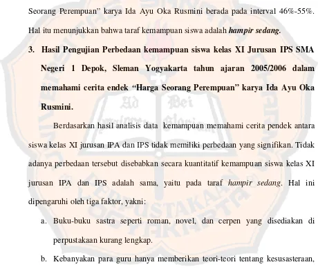 Tabel. 10. Dengan menggunakan penghitungan rata-rata (mean), dapat diketahui 