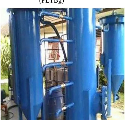 Gambar C.1 Rangkaian Peralatan pada Pembangkit Listrik Tenaga Biogas 