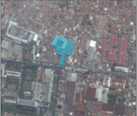 Gambar 1. Lokasi Apartemen Sudirman Suites Bandung  (Sumber : Google Map, 2015, diolah) 