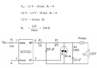 Gambar 3.10 Rangkaian pengendali motor AC 