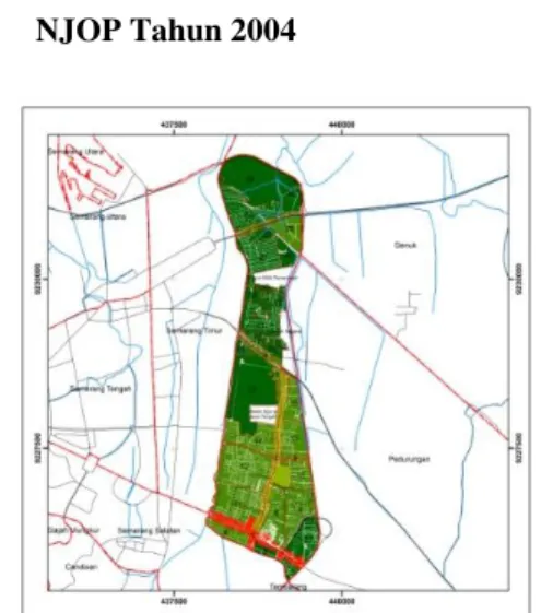Gambar IV.3 Peta Zona Nilai Tanah Kecamatan  Gayamsari Berdasarkan NJOP Tahun 2004  Tabel IV.4 Nilai Tanah Kecamatan Gayamsari 