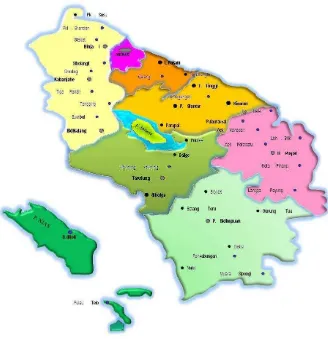 Gambar 2.1  Wilayah Kerja PT PLN (Persero) Wilayah Sumatera Utara. 