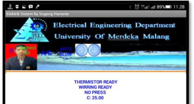 Gambar 8. Pengujian pressure switch dengan melepas konektor kabel 