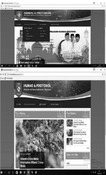 Gambar 2. Tampilan halaman rilis berita  website  Biro Humas dan Protokol Pemerintah 