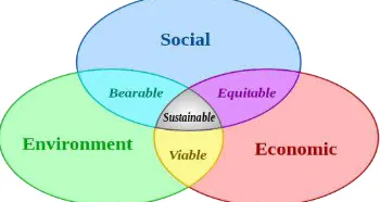 Gambar 1 Tiga pilar sustainable development (sumber Schumann, 2010) 