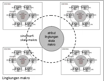 Gambar 6. Konstruksi teoretik Sinomorfi Seting Perilaku Skala Meso (sumber: konstruksi penulis, 2015) 