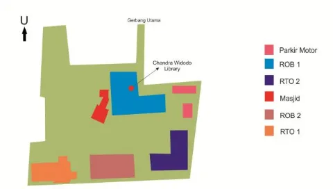Gambar 1. Peta Lokasi Perpustakaan Chandra Widodo
