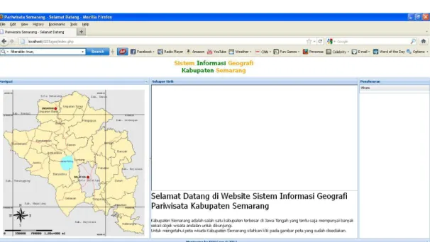 Tabel 1. Tabel Basisdata SIG Pariwisata Kabupaten Semarang  No  Nama Field  Tipe data 