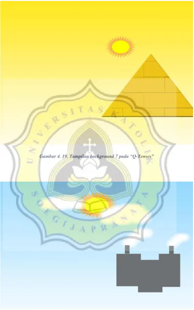 Gambar 4. 19. Tampilan background 7 pada “Q-Tenses” 
