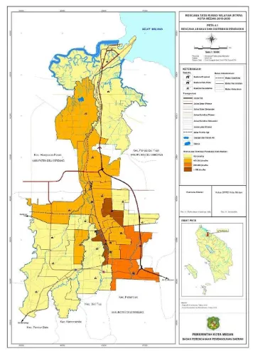 Gambar 2.2. Peta berdasrkan RTRW kota Medan 