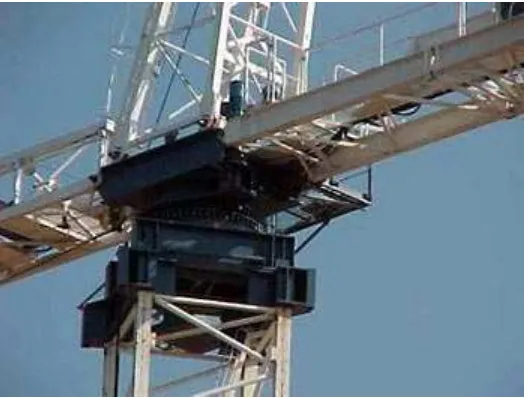 Gambar 1.4 slewing unit (Howstuffworks How Tower Cranes Work3.htm) 