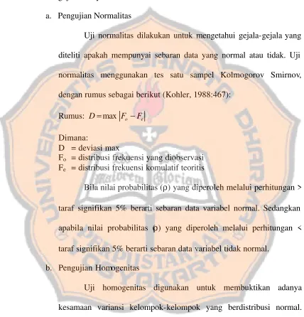 tabel dan grafik. Pendeskripsian data dilakukan dengan menghitung nilai 