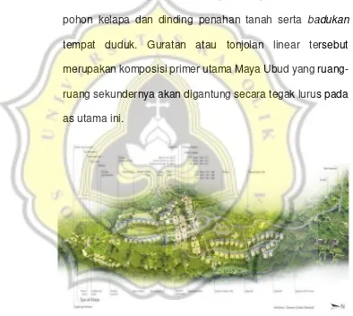 Gambar : 5.5. Site Plan Maya Ubud Resort dan Spa 
