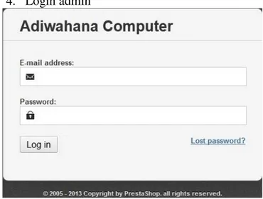 Gambar 7: halaman index/home  2.   Form Login 