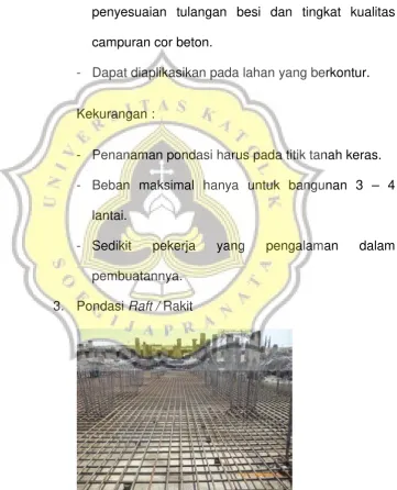Gambar 3. 13 Pondasi Rakit 